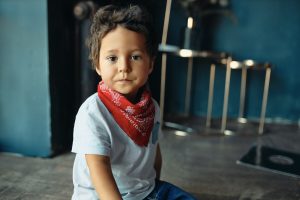 Young school kid