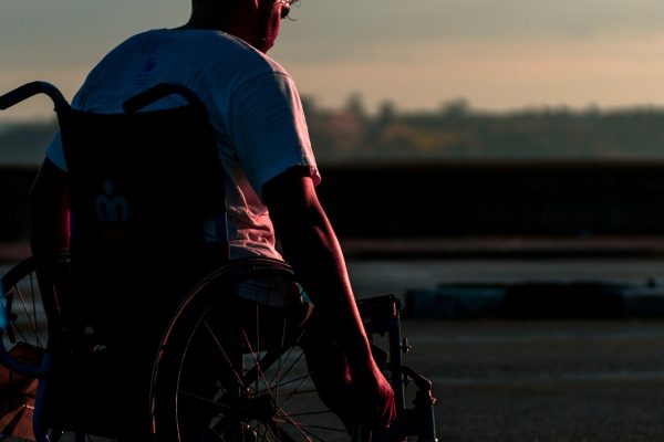Man on Wheel Chair Wheel Chair